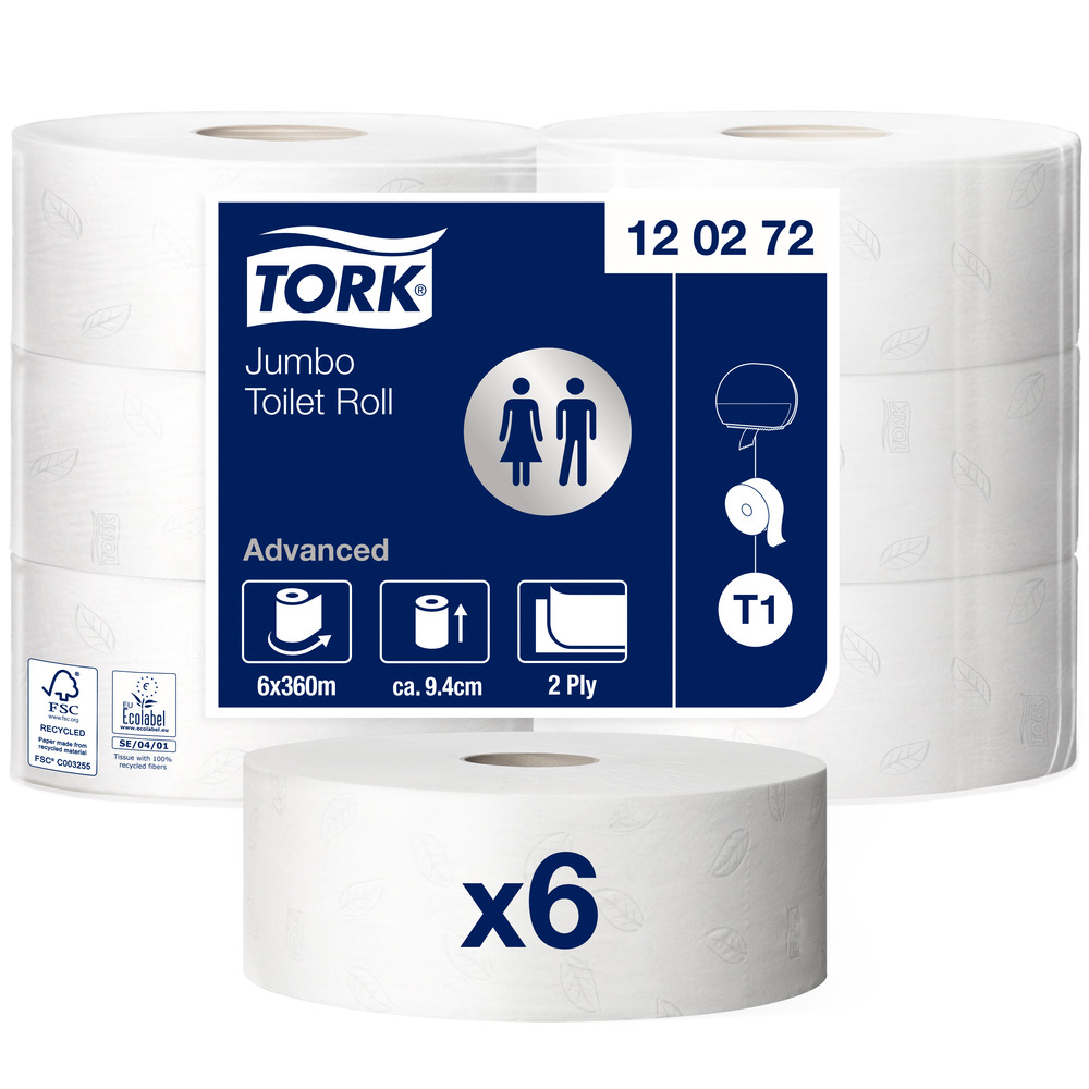 Tork T1 Advanced Jumbo 2 rétegű toalettpapír