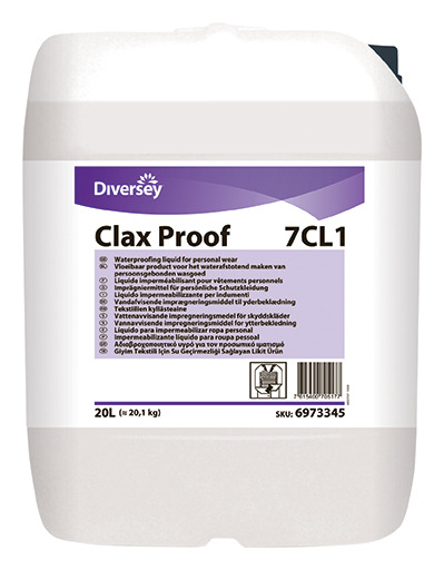 Clax Proof 7CL1 finisher voor waterafstotend maken van textiel