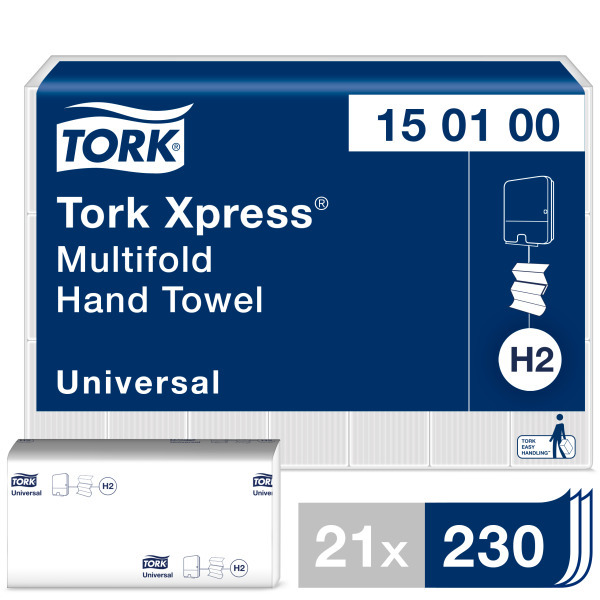 Tork H2 Universal Xpress Multifold soft 1 ply Towel
