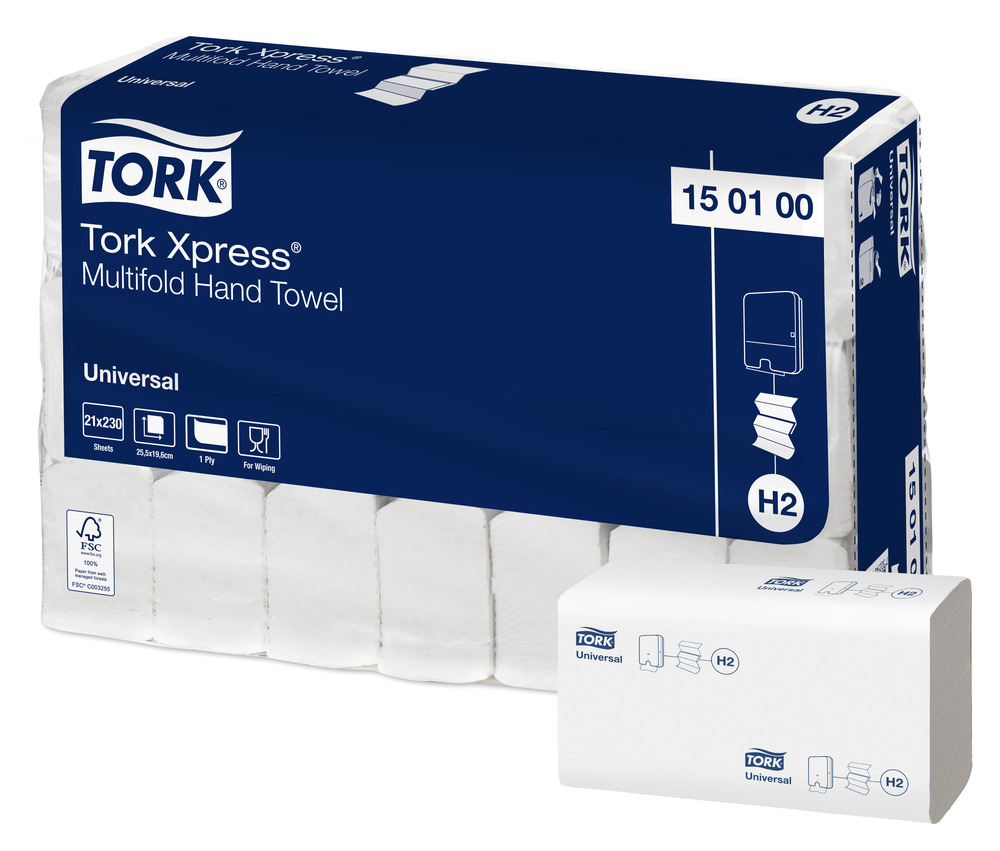 Tork H2 Universal Xpress Multifold soft 1 ply Towel