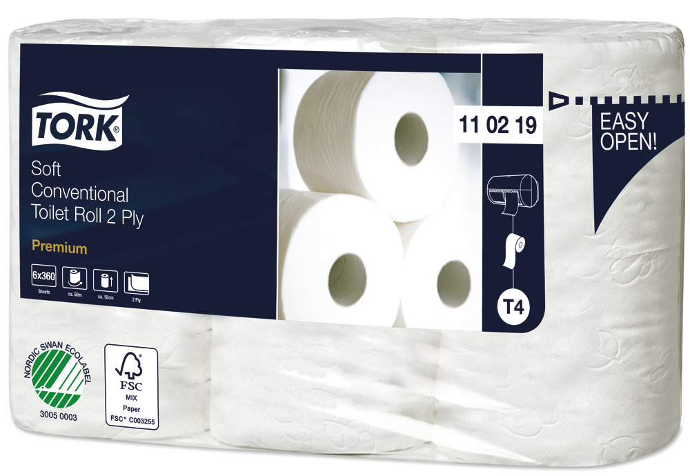Tork T4 Premium 2 ply soft Toilet paper