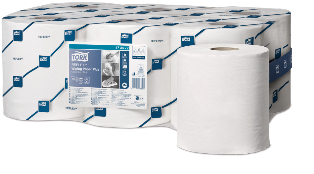 Tork M4 Reflex 2 ply Wiping paper Centerfeed roll