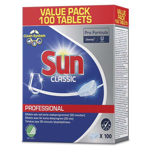 Maskinoppvaskmiddel, Sun Professional tabletter
