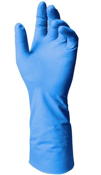 Kjemikaliebeskyttende hanske nitril uflosset