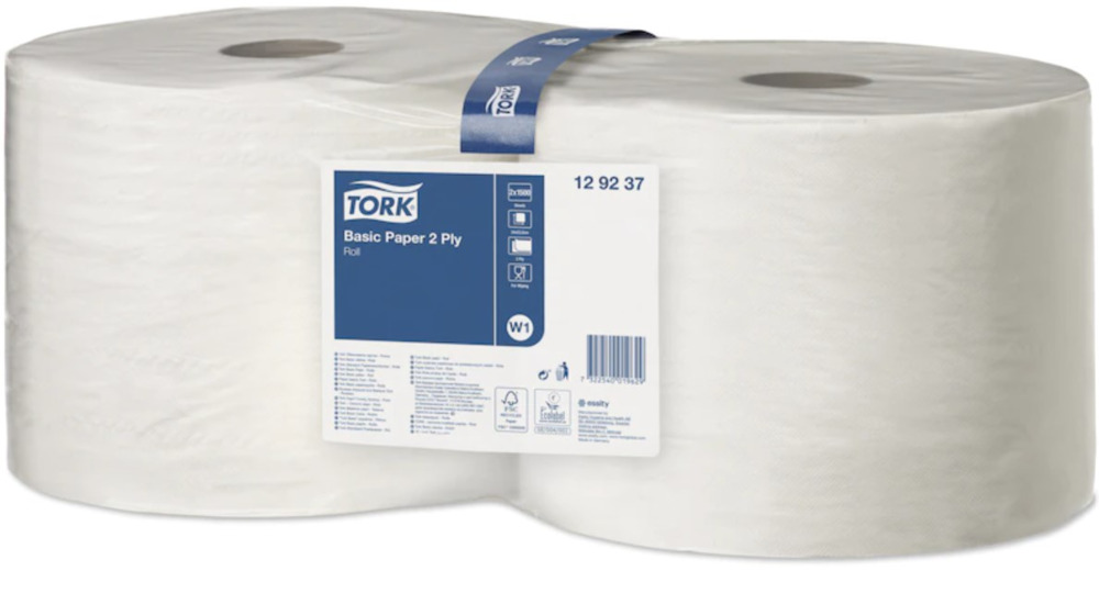 Tork W1 2 ply Basic  Wiping roll