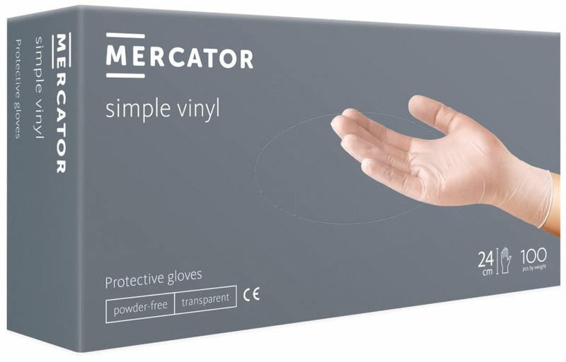 Mercator simple vinil kesztyű, púdermentes