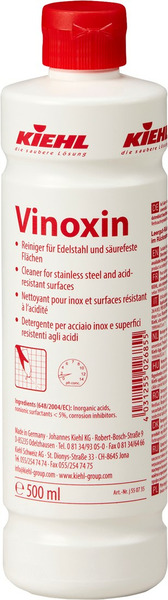 Vinoxin nemesfém- és saválló felületek tisztítószere