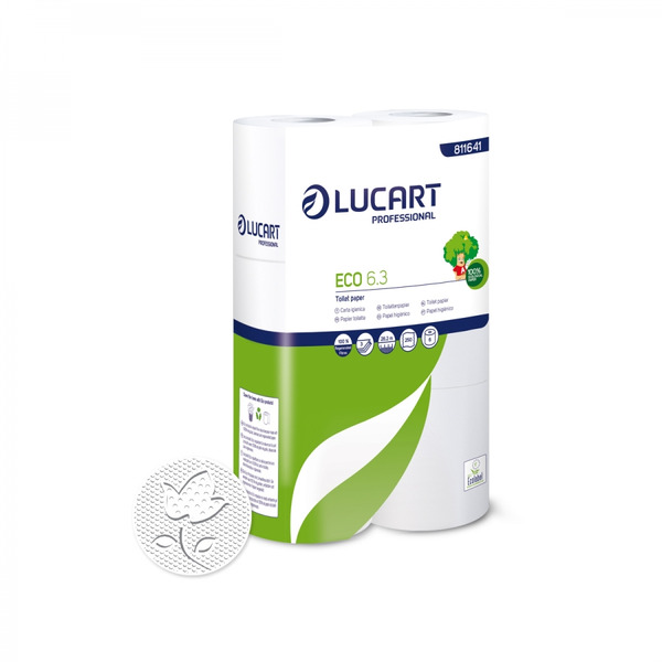 Lucart Eco 6.3 toiletpap 3lgs 250v 6x5
