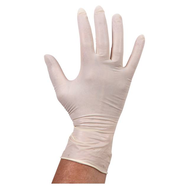 Latex handschoen ongepoederd wit