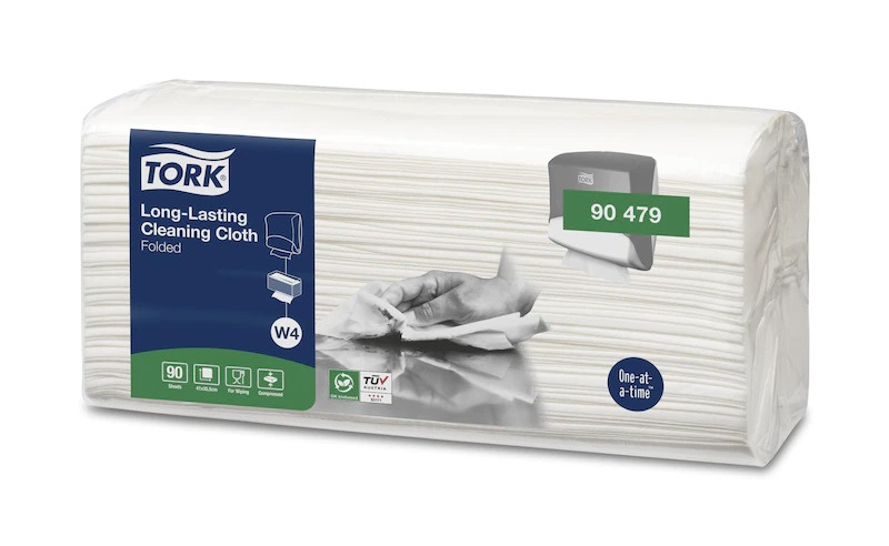 Tork W4 1 ply folded Cleaning Cloth