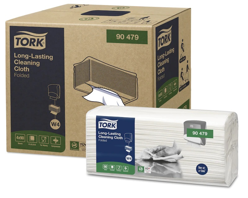 Tork W4 1 ply folded Cleaning Cloth