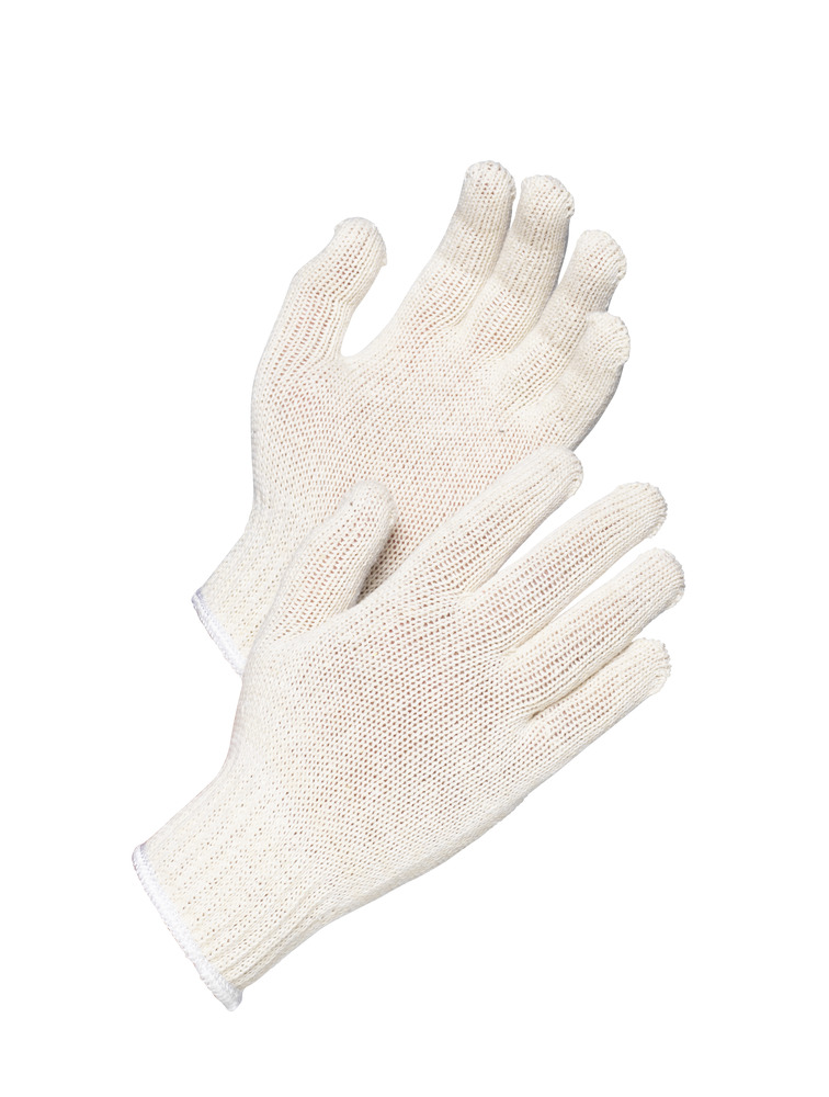 Pletené rukavice z bavlny / polyesteru