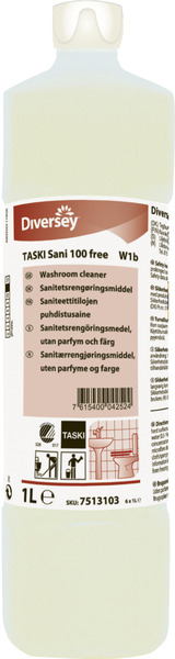 Sanitetsrengøringsmiddel, Sani 100 Free