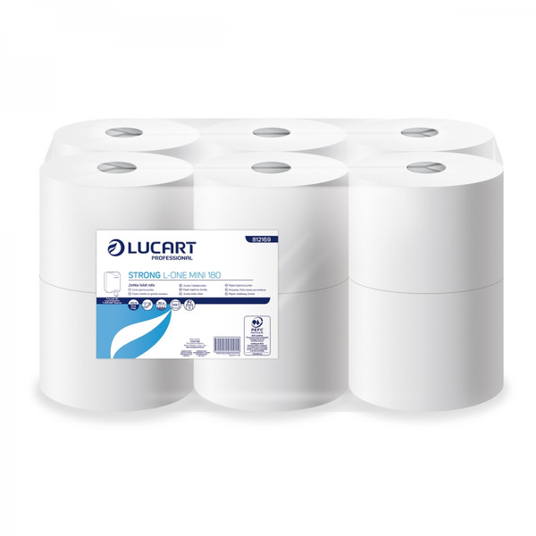 Lucart L-One Strong Mini 180 belsőmag adagolású toalettpapír