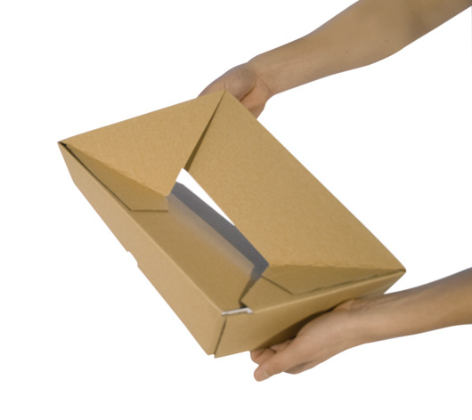 Le carton flexible - boîtes cloches avec fond vite monté