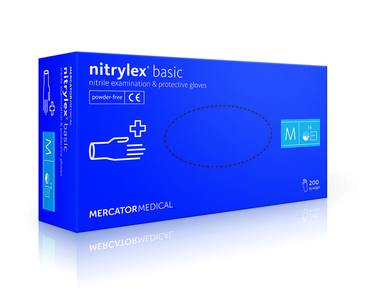 Rękawice nitrylowe Nitrylex Basic 200