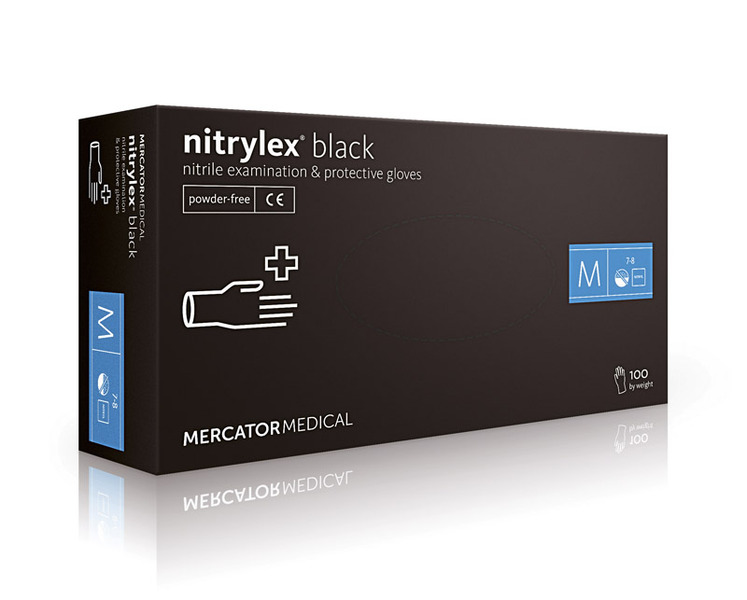 Rękawice nitrylowe Nitrylex Black 100